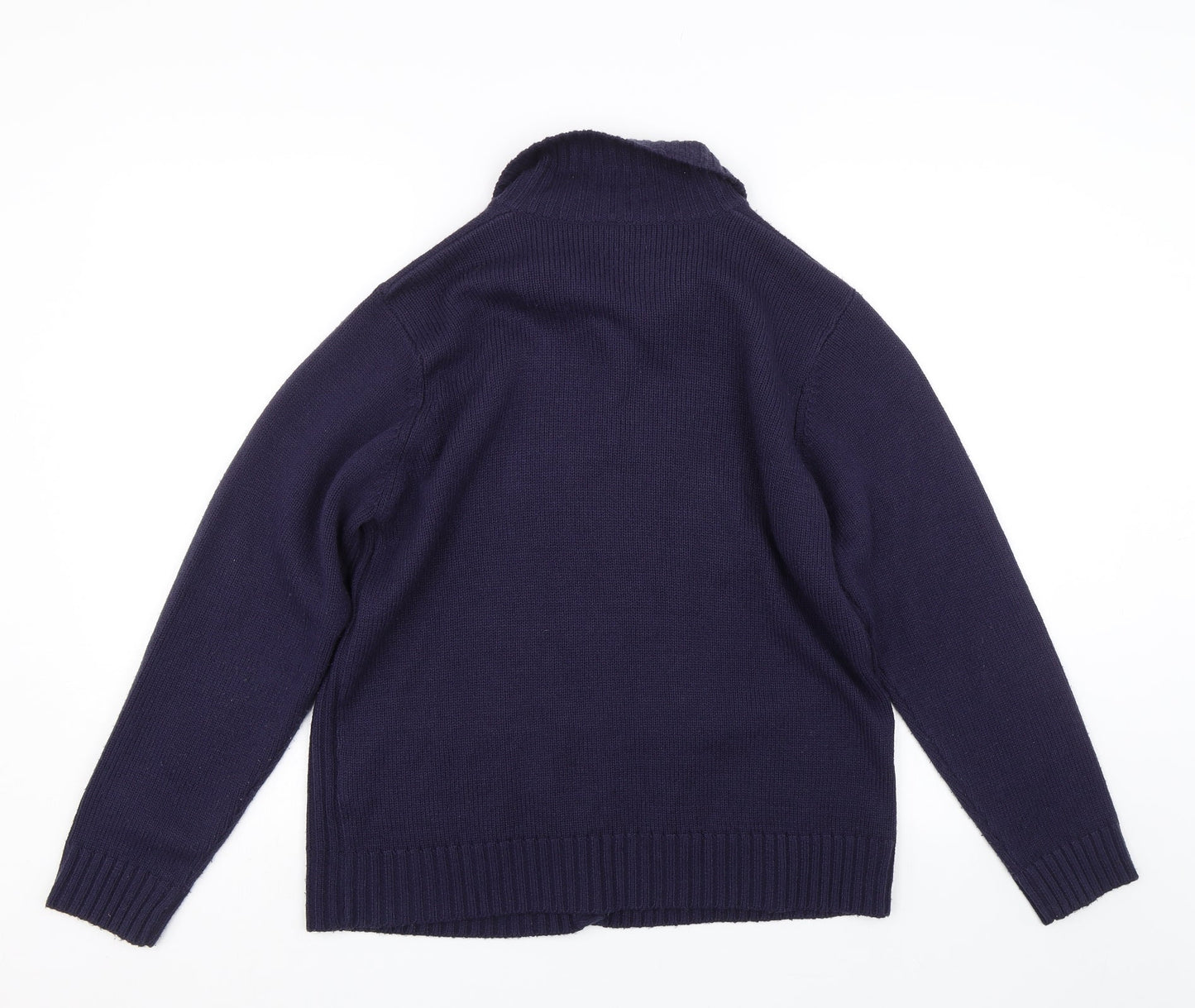 Womens UK Size 16 Preworn Blue Cardigan Jumper