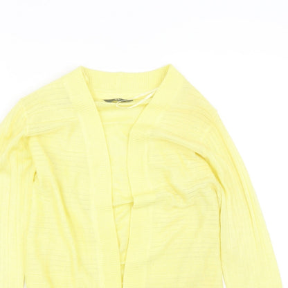 Womens UK Size 10 BHS Yellow Cardigan Jumper