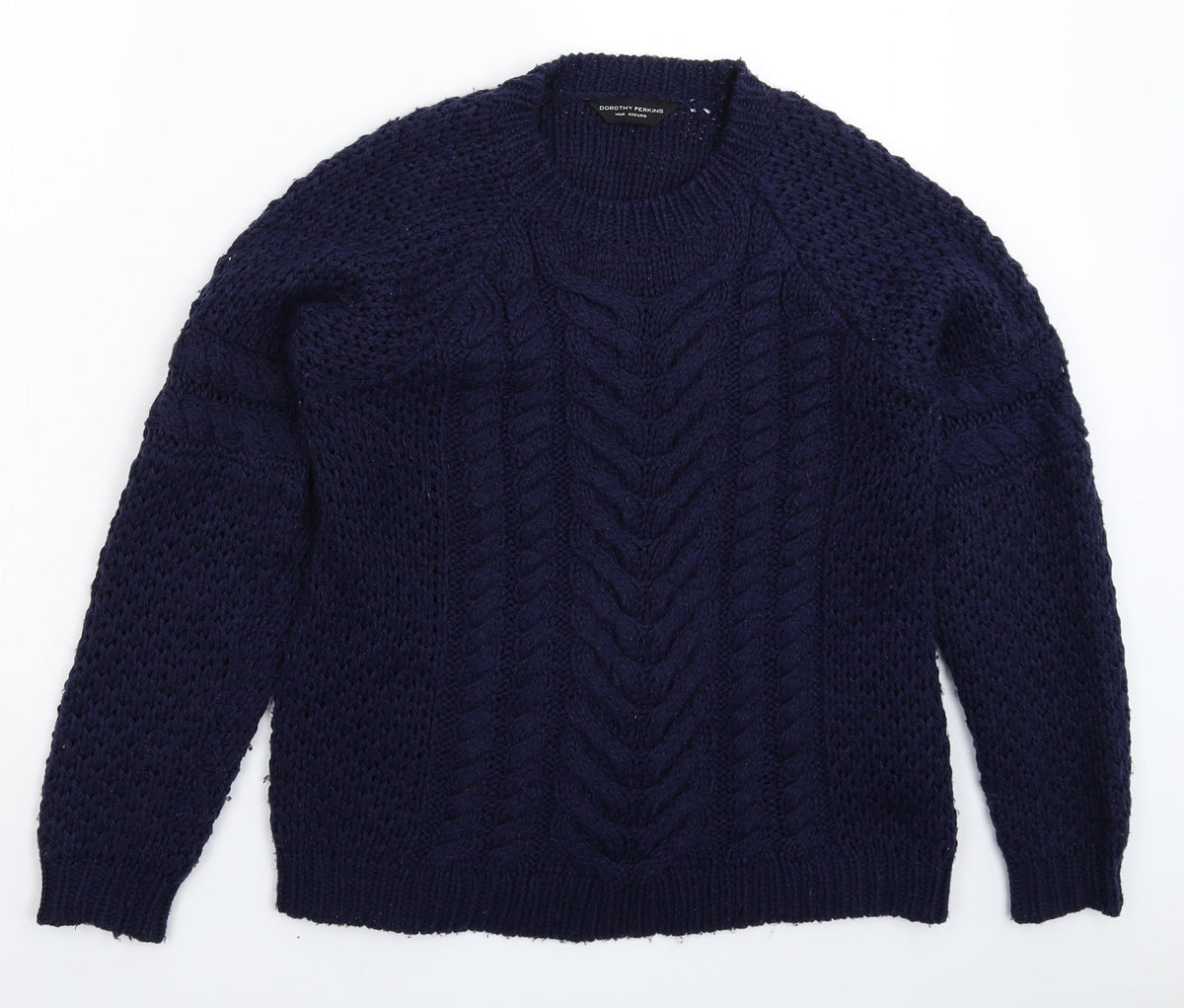 Womens UK Size 14 Dorothy Perkins Blue Pullover Jumper