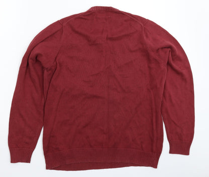 Marks and Spencer Mens Brown  Knit Pullover Jumper Size M