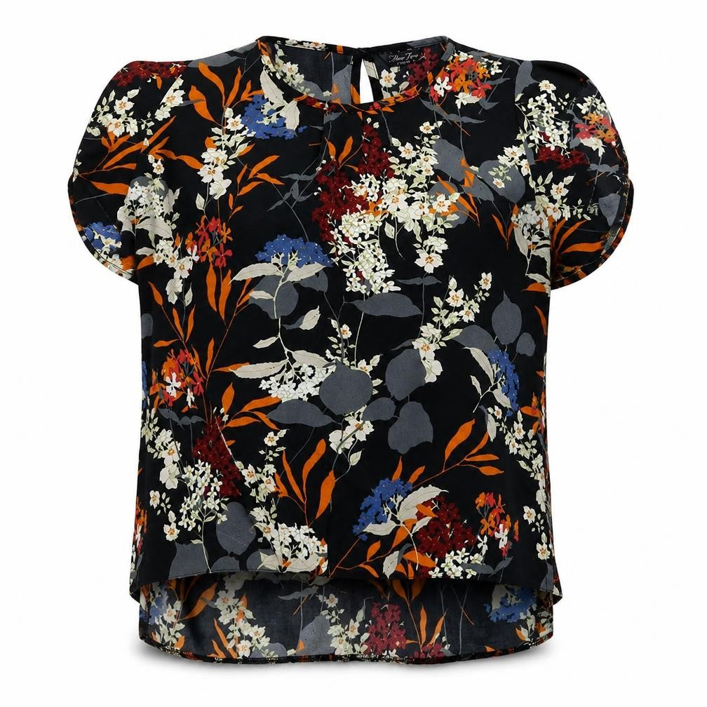Womens UK Size 12 Marina Kaneva Black Basic Blouse