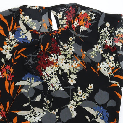 Womens UK Size 12 Marina Kaneva Black Basic Blouse