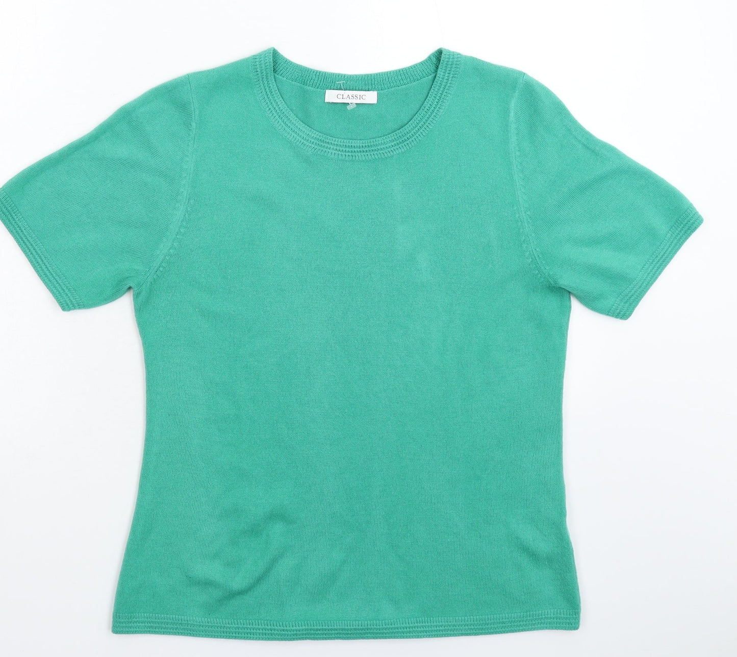 Womens UK Size M Marks and Spencer Green Pullover Jumper