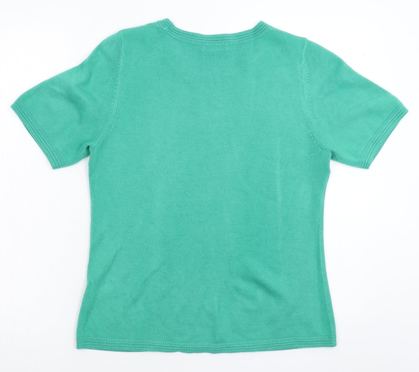 Womens UK Size M Marks and Spencer Green Pullover Jumper