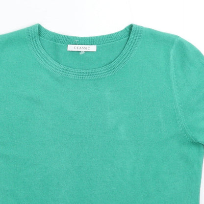 Womens UK Size M Marks and Spencer Green Pullover Jumper