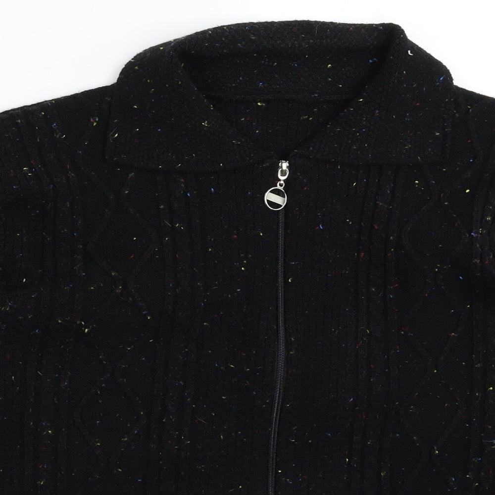 Womens UK Size L Preworn Black Jacket