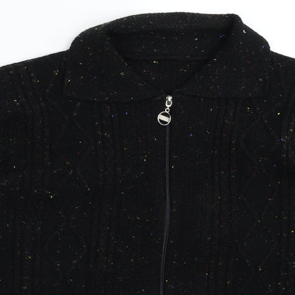 Womens UK Size L Preworn Black Jacket