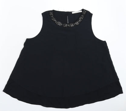 George Womens Black   Basic Blouse Size 12