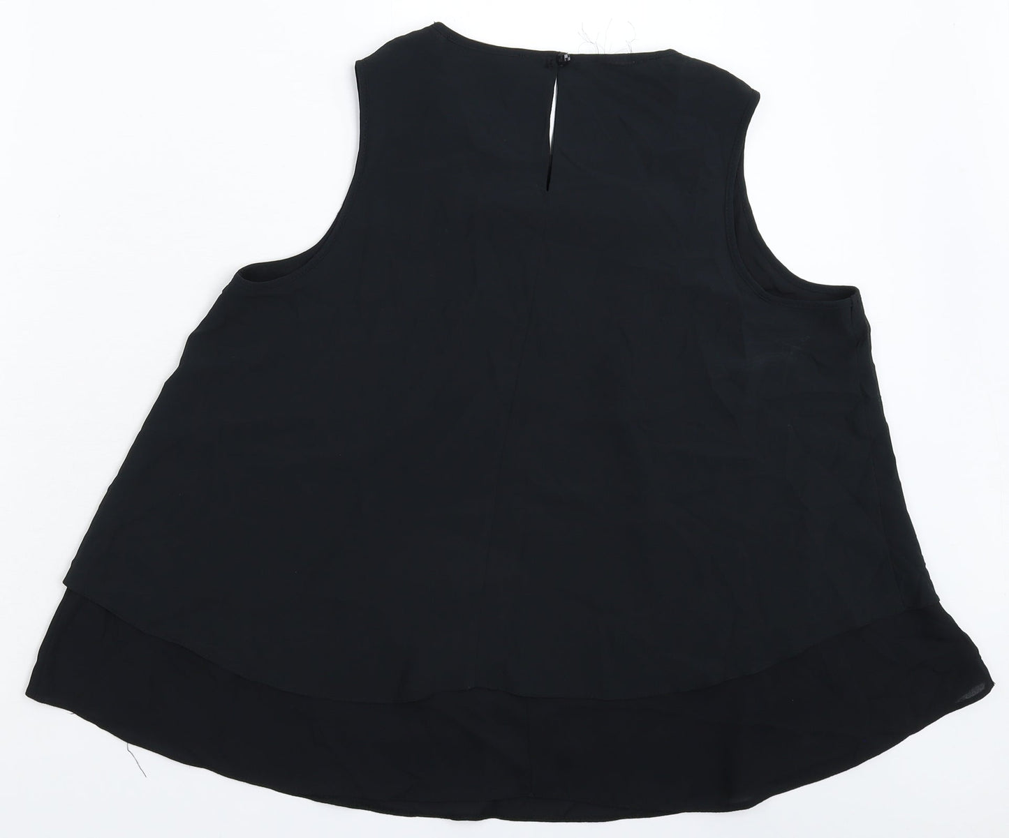 George Womens Black   Basic Blouse Size 12