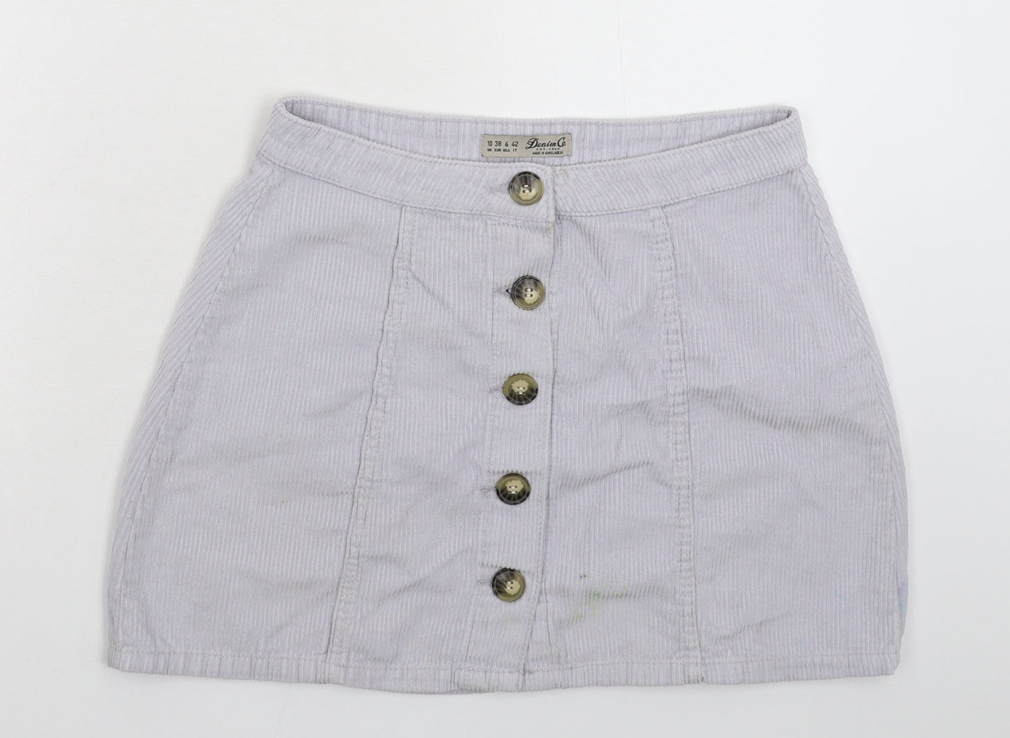 Womens UK Size 10 Denim & Co. A-Line Corduroy Skirt