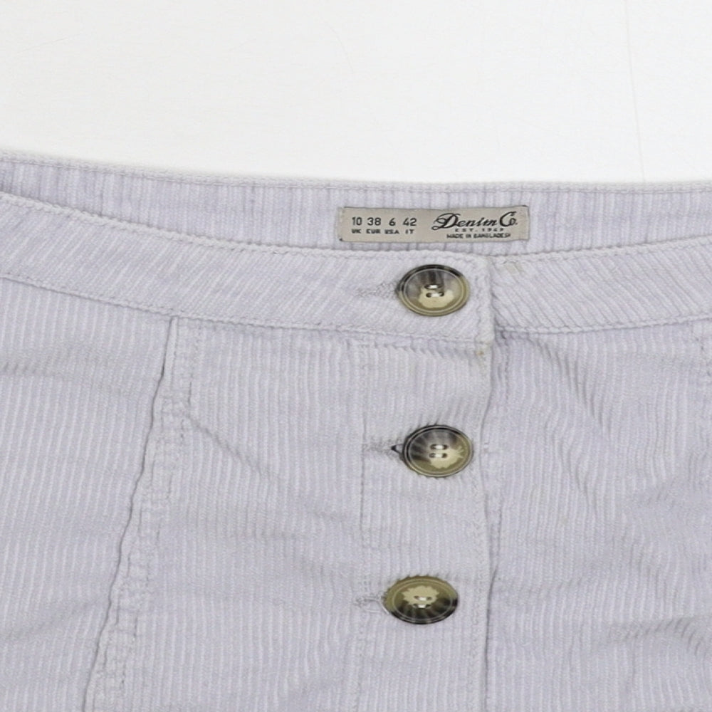Womens UK Size 10 Denim & Co. A-Line Corduroy Skirt