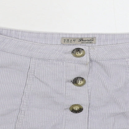 Womens UK Size 10 Denim & Co. A-Line Corduroy Skirt
