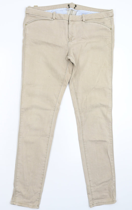 Womens UK Size 36 in Preworn Extra-Slim Fit Skinny Grey Jeans