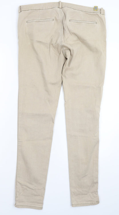 Womens UK Size 36 in Preworn Extra-Slim Fit Skinny Grey Jeans