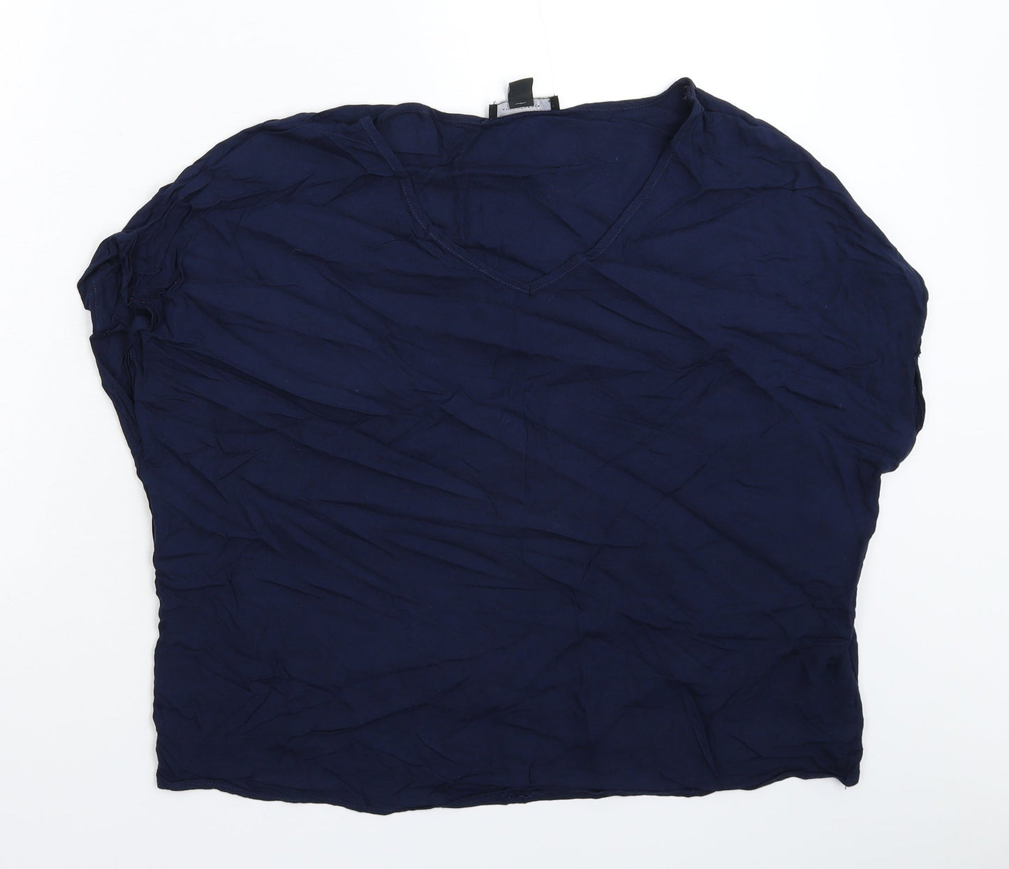 Womens UK Size 12 Atmosphere Blue Basic T-Shirt