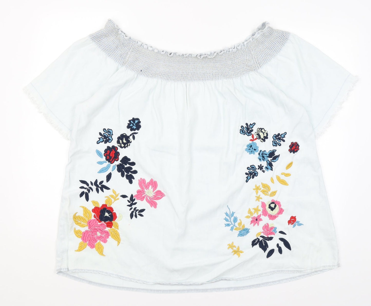 Denim Co Womens Beige   Basic T-Shirt Size 14