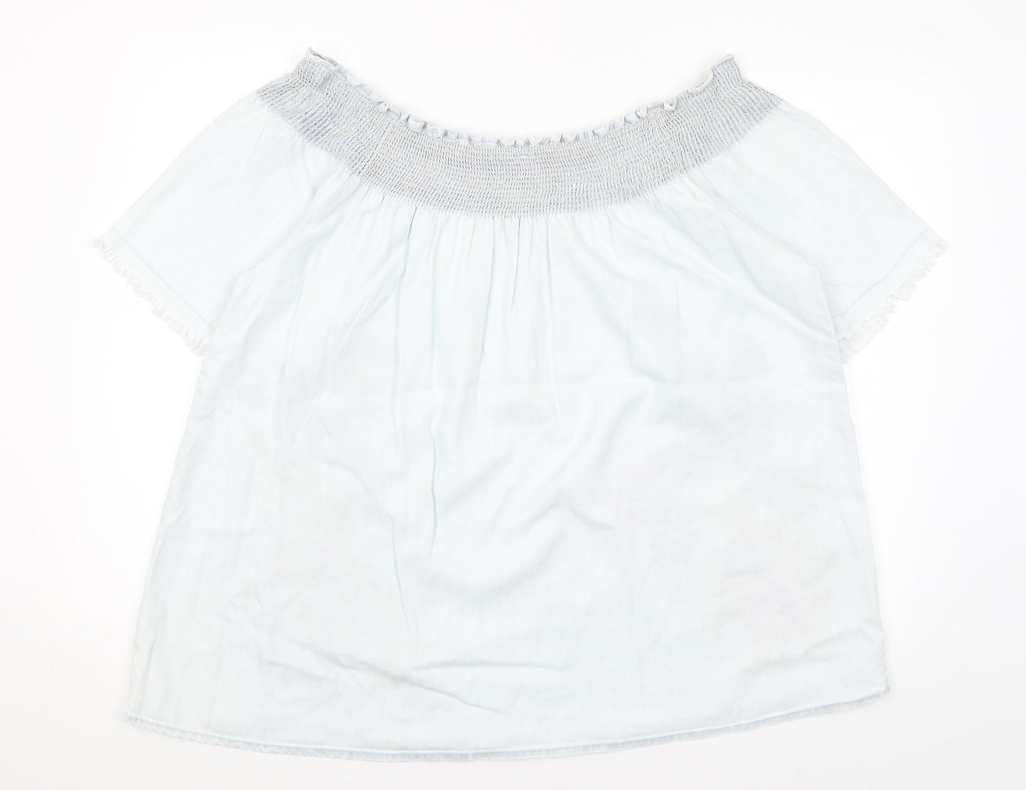 Denim Co Womens Beige   Basic T-Shirt Size 14