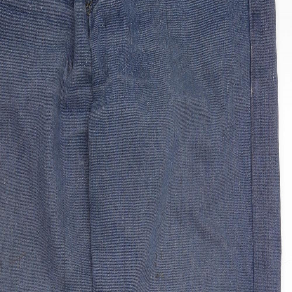 Mens UK Size 32 in Refined Regular Fit Straight Blue Jeans