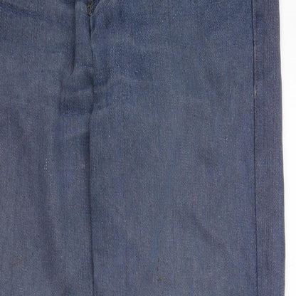 Mens UK Size 32 in Refined Regular Fit Straight Blue Jeans