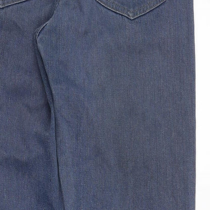 Mens UK Size 32 in Refined Regular Fit Straight Blue Jeans