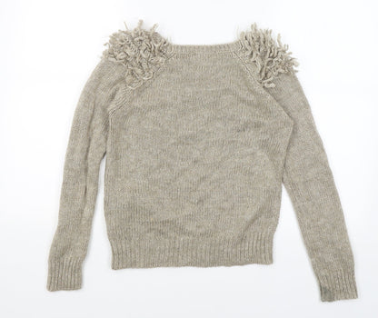 Womens UK Size 8 Internacionale Beige Pullover Jumper