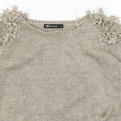 Womens UK Size 8 Internacionale Beige Pullover Jumper
