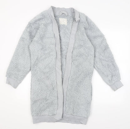 Womens UK Size XS Preworn Grey Wrap Jumper
