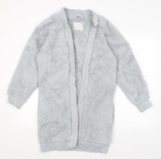 Womens UK Size XS Preworn Grey Wrap Jumper