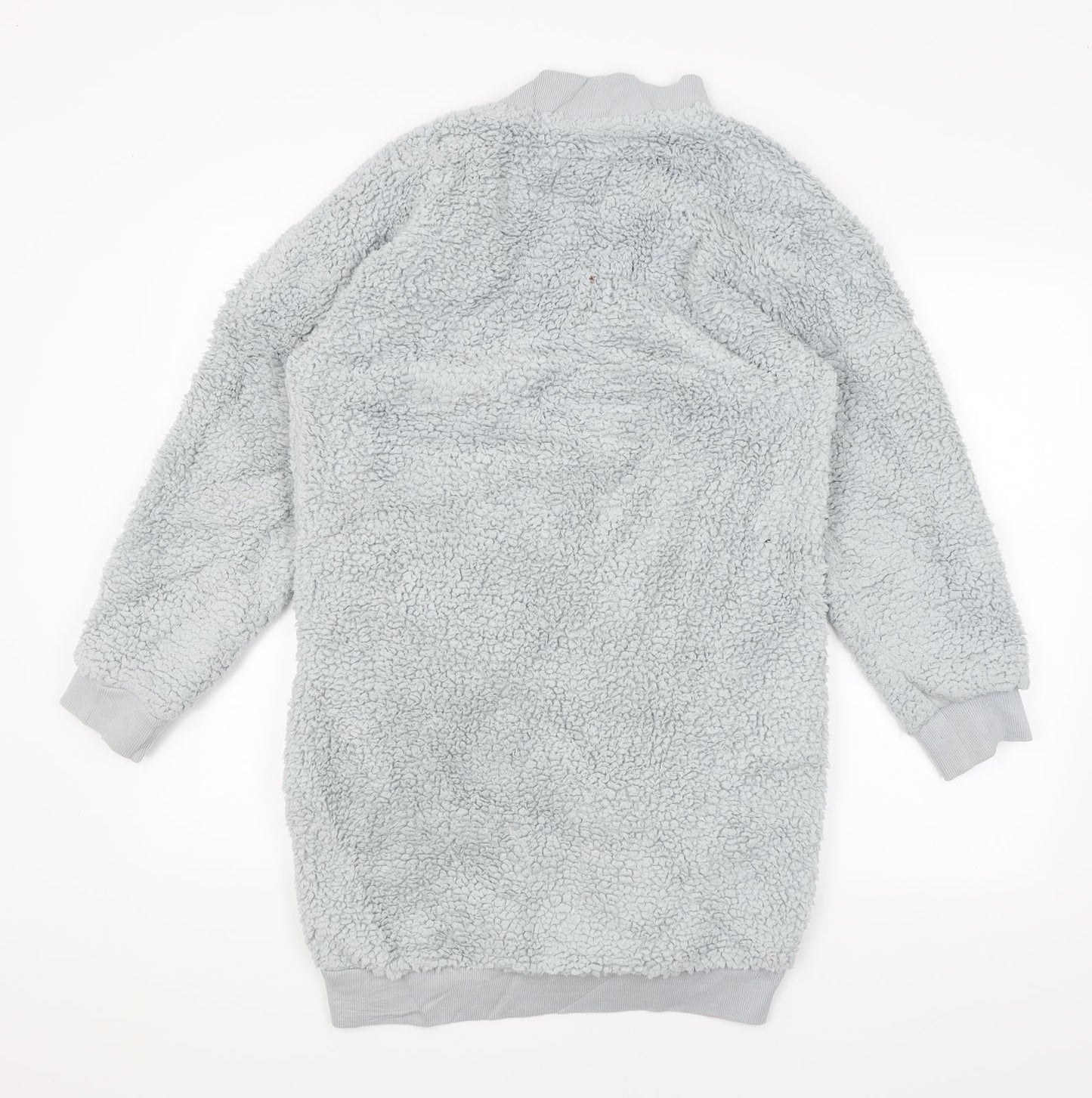 Womens UK Size XS Preworn Grey Wrap Jumper