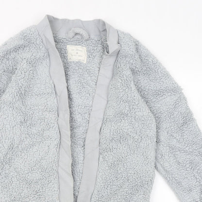 Womens UK Size XS Preworn Grey Wrap Jumper