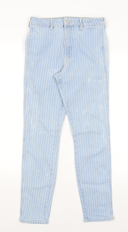 Womens UK Size 28 in H&M Regular Fit Skinny Blue Jeans