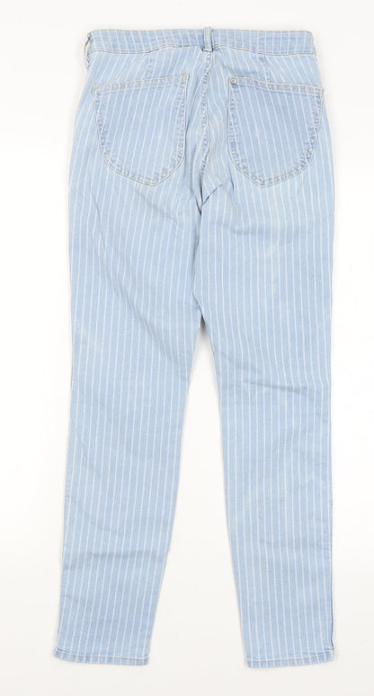 Womens UK Size 28 in H&M Regular Fit Skinny Blue Jeans