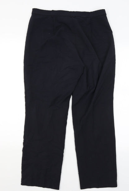 Womens UK Size 12 M&S Regular Fit  Blue Trousers