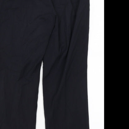 Womens UK Size 12 M&S Regular Fit  Blue Trousers