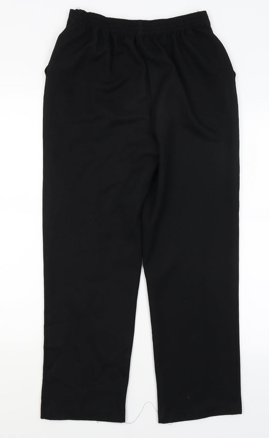Womens UK Size 8 Papaya Regular Fit  Black Trousers