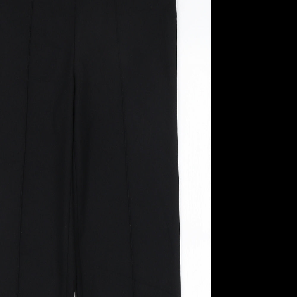 Womens UK Size 8 Papaya Regular Fit  Black Trousers