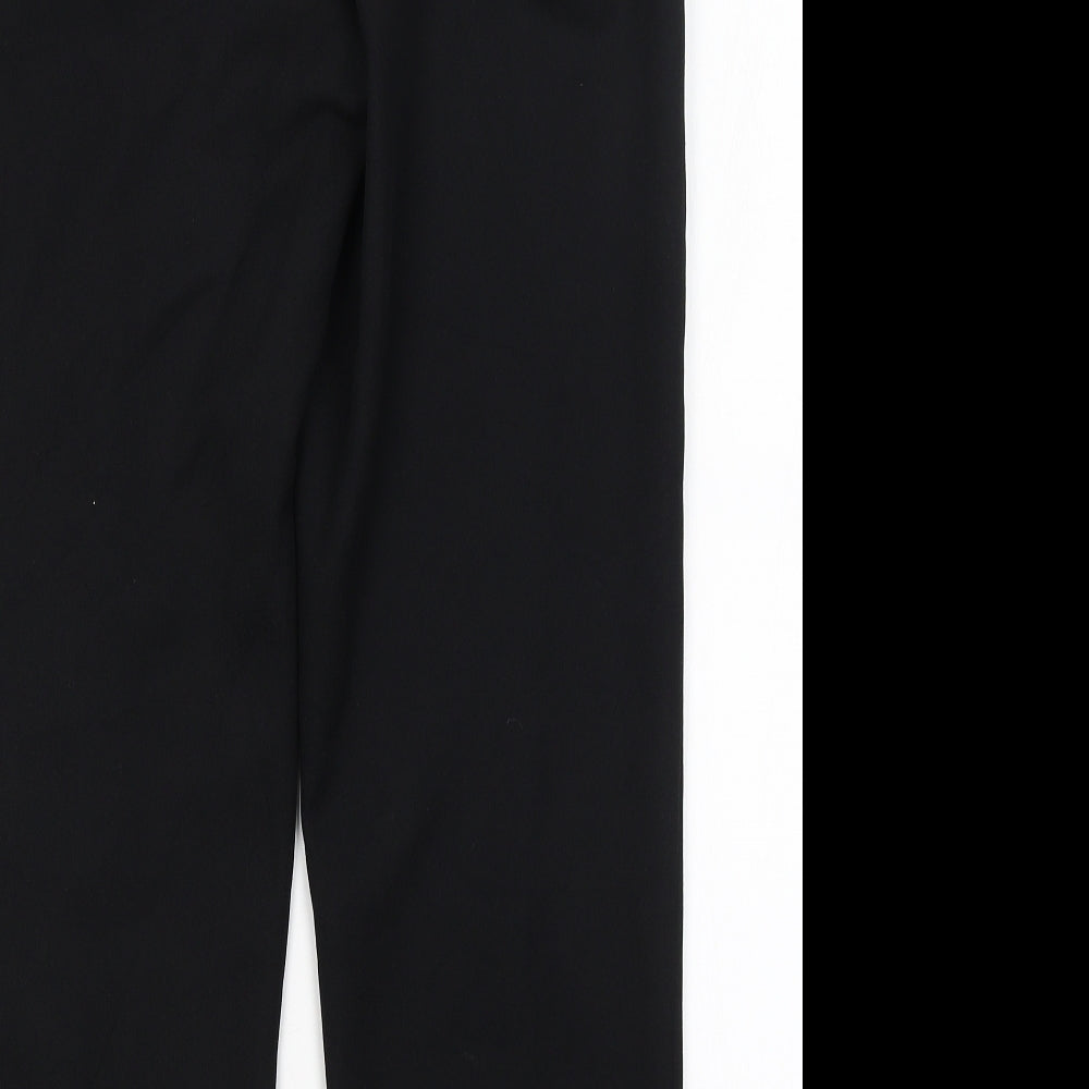 Womens UK Size 8 Papaya Regular Fit  Black Trousers