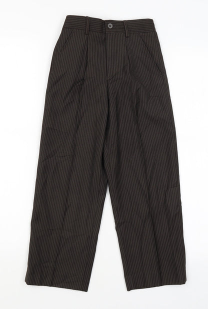 Womens UK Size 4 Preworn Regular Fit  Brown Trousers