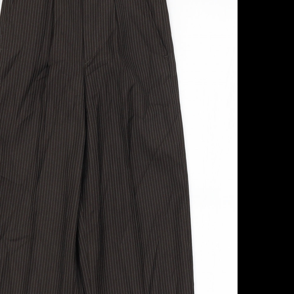 Womens UK Size 4 Preworn Regular Fit  Brown Trousers