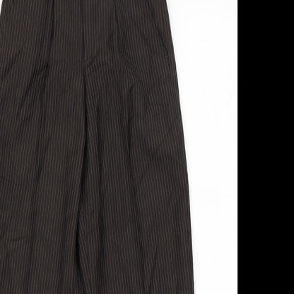 Womens UK Size 4 Preworn Regular Fit  Brown Trousers