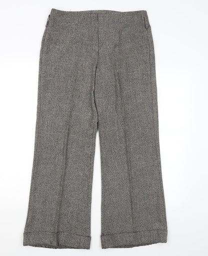 Womens UK Size 12 Evie Regular Fit  Brown Trousers