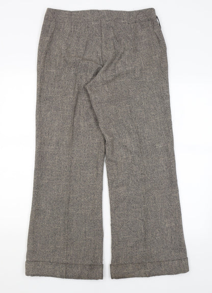 Womens UK Size 12 Evie Regular Fit  Brown Trousers