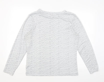 Love To Lounge Womens Grey Solid  Top Pyjama Top   - Cat