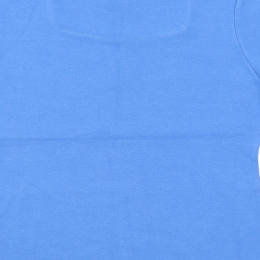 Womens UK Size S AMARANTO Blue Basic T-Shirt