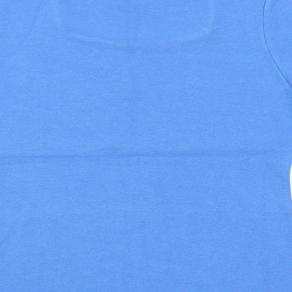 Womens UK Size S AMARANTO Blue Basic T-Shirt