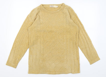 EWM Womens Yellow   Pullover Jumper Size S
