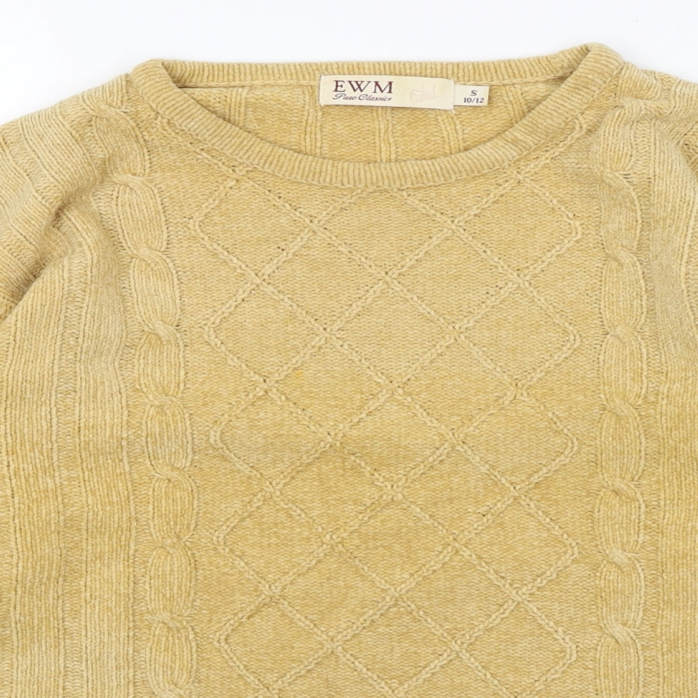 EWM Womens Yellow   Pullover Jumper Size S