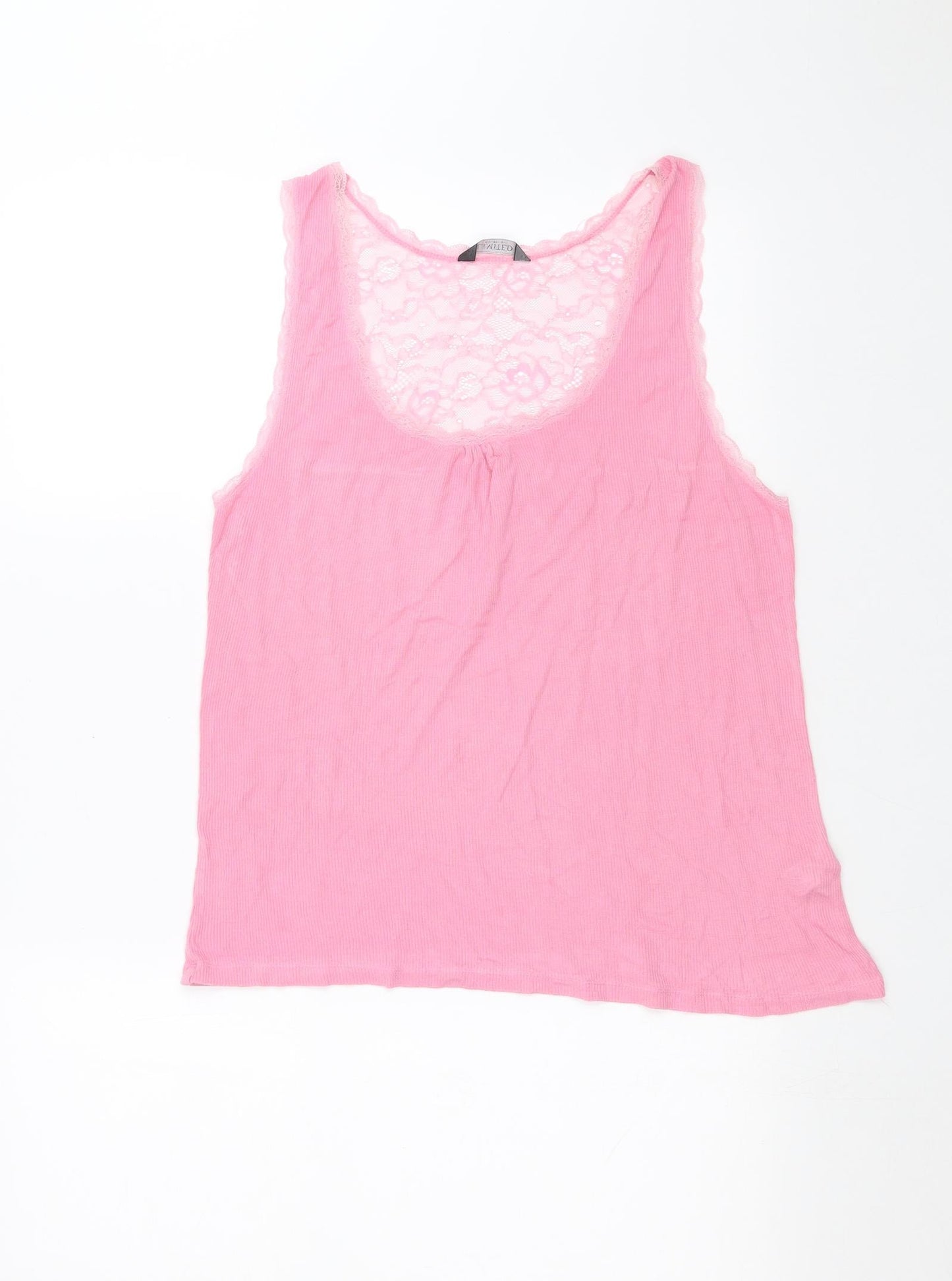 Womens UK Size 16 Limited Collection Pink Basic Tank
