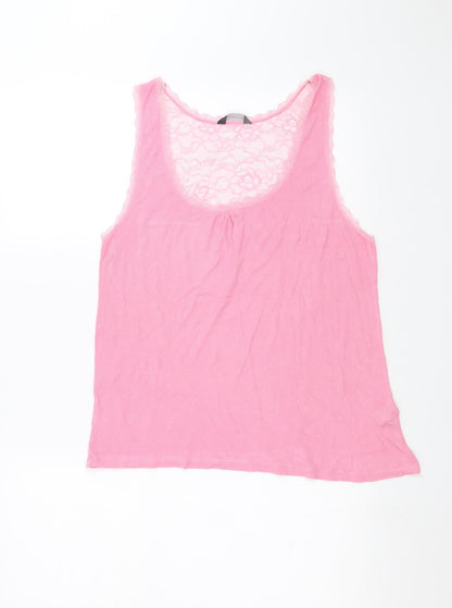 Womens UK Size 16 Limited Collection Pink Basic Tank