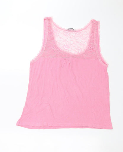 Womens UK Size 16 Limited Collection Pink Basic Tank
